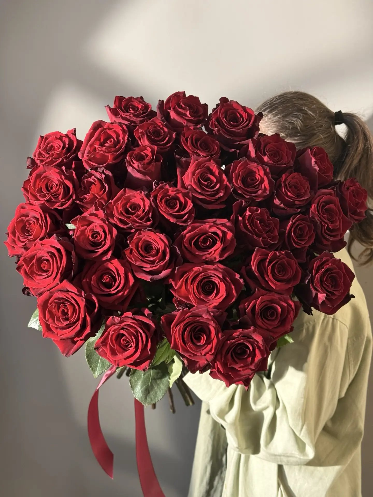 Букет из 35 роз 70 см
